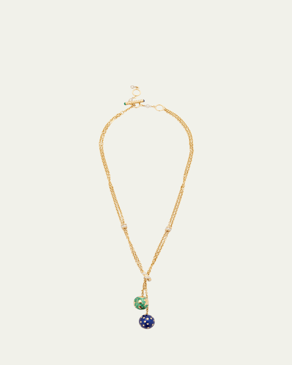 Night & Day Lariat Necklace with Diamonds